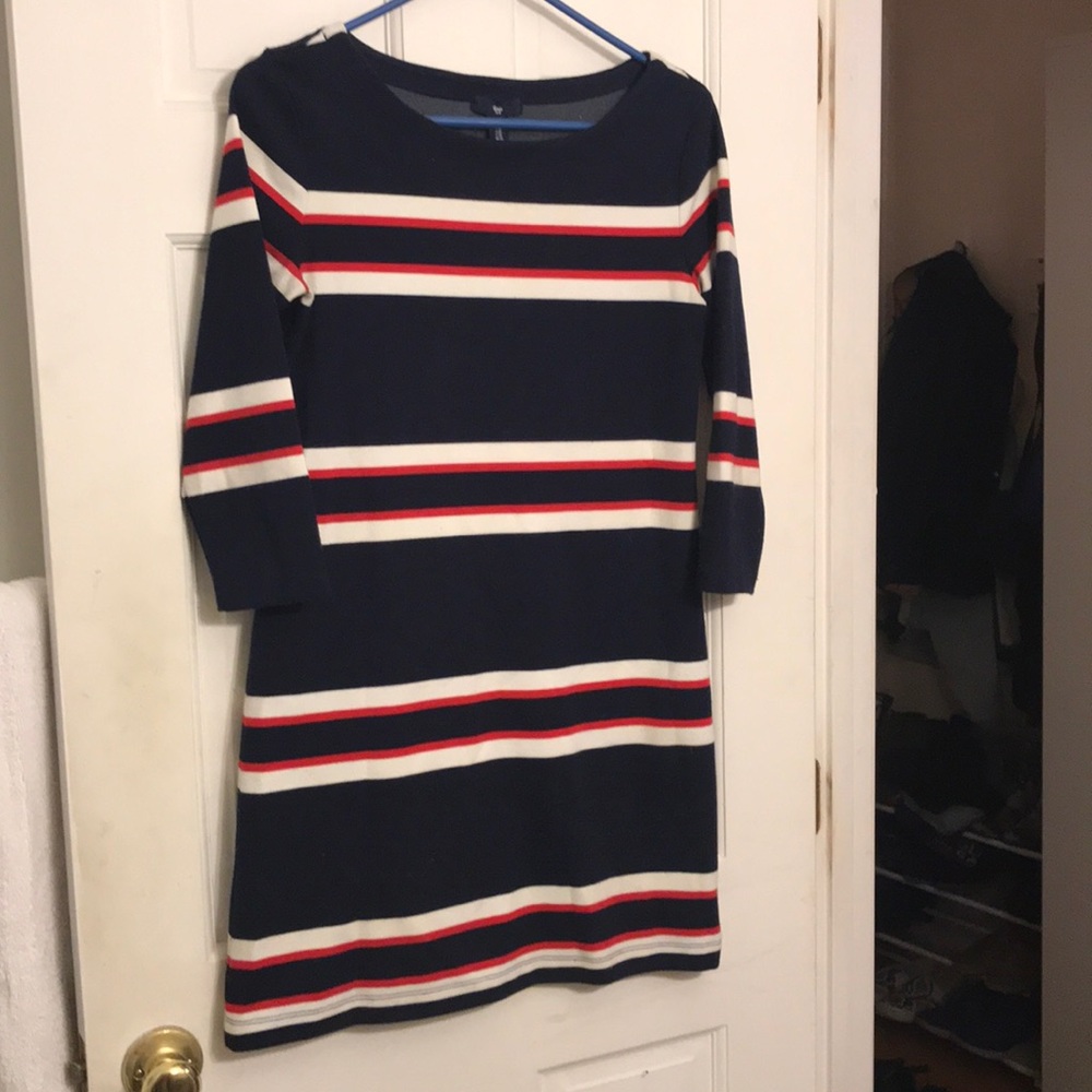 Classic stripe boatneck dress